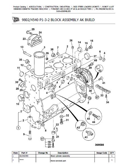 Jcb 1110t Robot Parts Catalogue Manual Serial Number 00888000 00888 Freesampleservicemanual