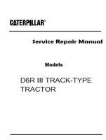 Caterpillar Cat D6R III TRACK-TYPE TRACTOR (Prefix EXL) Service Repair Manual (EXL00001 and up)