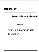 Caterpillar Cat D6R III TRACK-TYPE TRACTOR (Prefix GJB) Service Repair Manual (GJB00001 and up)