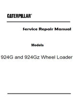 Caterpillar Cat 924G Wheel Loader (Prefix WGX) Service Repair Manual (WGX00001 and up)