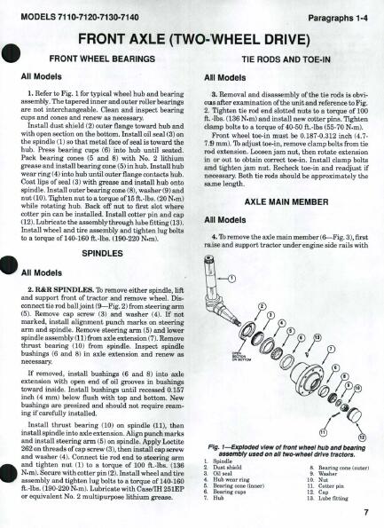 Case IH Case International 7120 Tractor Service Repair Manual ...