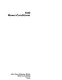 John Deere 1600 Mower Conditioner Service Repair Manual (tm1474)