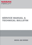 Nissan Forklift Electric Q02 Series Service Repair Manual