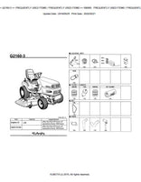 Kubota G2160-3 Garden Tractor Parts Catalogue Manual (Publishing ID: BKIDK5070)