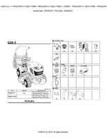 Kubota G26-3-LD Garden Tractor Parts Catalogue Manual (Publishing ID: BKIDK5088)