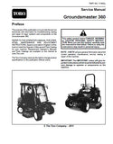 Toro Groundsmaster 360 Service Repair Manual