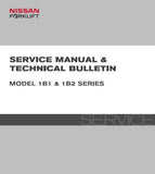 Nissan Forklift Electric 1B1 Series Service Repair Manual