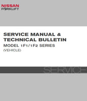 Nissan Forklift Internal Combustion 1F2 Series Service Repair Manual