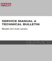 Nissan Forklift Internal Combustion L01 Series Service Repair Manual