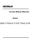 Caterpillar Cat D6R II TRACK-TYPE TRACTOR (Prefix BMY) Service Repair Manual (BMY00001 and up)