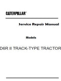 Caterpillar Cat D6R II TRACK-TYPE TRACTOR (Prefix BPZ) Service Repair Manual (BPZ00001-00500)