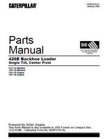 Caterpillar Cat 420E Backhoe Loader Parts Catalogue Manual