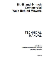 John Deere 48 Inch Commercial Walk-Behind Mower Service Repair Manual