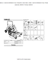 Kubota F2880-EC Front Mower Parts Catalogue Manual (Publishing ID: BKIDA0214)