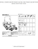 Kubota GR2120EU-3 Lawn Tractor Parts Catalogue Manual (Publishing ID: BKIDA5148)