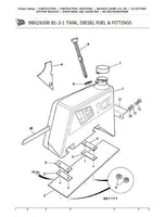 JCB 1CX Mini Backhoe Parts Catalogue Manual (Serial Number: 00727000-00727999)