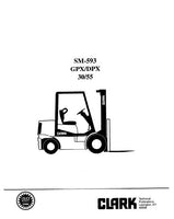 Clark GPX 30 Forklift Service Repair Manual