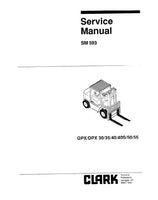 Clark GPX 30 Forklift Service Repair Manual