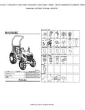 Kubota B1121D-EC Tractor Parts Catalogue Manual (Publishing ID: BKIDA5127)