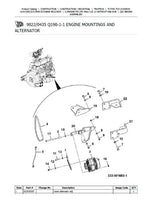 JCB TLT25G TCR Teletruk Parts Catalogue Manual (Serial Number: 01540935-01541999)