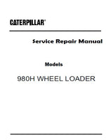 Caterpillar Cat 980H WHEEL LOADER (Prefix A8J) Service Repair Manual (SN: A8J00001-03999)