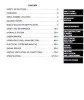 BOBCAT 331 COMPACT EXCAVATOR Service Repair Manual S/N 232711001 & Above