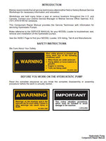 Bobcat 530, 533 Hydrostatic Pump Component Service Repair Manual SN: All