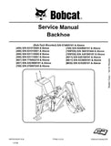 Bobcat 8811 Backhoe Service Repair Manual S/N 630100101 AND Above