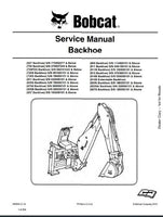 Bobcat 909 Backhoe Service Repair Manual S/N 113800101 AND Above