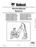 Bobcat 909 Backhoe Service Repair Manual S/N 113800101 AND Above