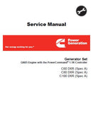 Cummins Onan C80 Generator Set QSB5 Engine with the PowerCommand 1.1R Controller Service Repair Manual