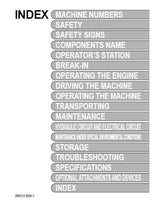 Hitachi 270-3 Class Hydraulic Excavator operator’s manual SN:021321 and up