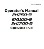 Hitachi EH1700-3 Rigid Dump Truck operator’s manual SN:8R6HITACHI EH1700-3 RIGID DUMP TRUCK-0001001 and up