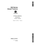 John Deere 820 Series Diesel Tractor Service Repair Manual (sm2021)