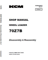 Kawasaki 70Z7B WHEEL LOADER Service Repair Manual (Serial No. 70C6-5001 and up)