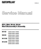 Caterpillar Cat M120D 72/80 VOLT 4AJ00600 Service Repair Manual SN：A1EC5-80001