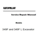 Caterpillar Cat 349F Excavator (Prefix HPD) Service Repair Manual (HPD00001 and up)