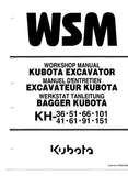 Kubota KH61 Excavator Service Repair Manual