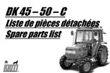 Kioti Daedong DK45 Tractor Parts Catalogue Manual