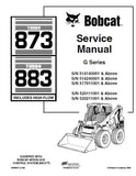 BOBCAT 883 SKID STEER LOADER Service Repair Manual S/N 517911001 & Above