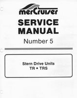 MERCURY MERCRUISER STERN DRIVE UNITS TR AND TRS 1991 Service Repair Manual