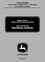 JOHN DEERE GX345 LAWN GARDEN TRACTOR Service Repair Manual