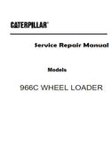 Caterpillar Cat 966C WHEEL LOADER (Prefix 78G) Service Repair Manual (78G02871 and up)