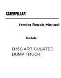 Caterpillar Cat D35C ARTICULATED DUMP TRUCK (Prefix 2GD) Service Repair Manual (2GD00001-00124)