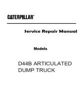 Caterpillar Cat D44B ARTICULATED DUMP TRUCK (Prefix 8SD) Service Repair Manual (8SD00001 and up)