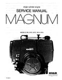 Kohler Magnum M16 Single Cylinder Engine Service Repair Manual