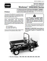 Toro Workman 3000 Series (early) Service Repair Manual (SN: Below 240000000)