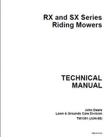 JOHN DEERE RX73 RIDING MOWER Service Repair Manual