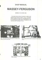 Massey Ferguson MF1020 Tractor Service Repair Manual