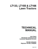 JOHN DEERE LT166 LAWN GARDEN TRACTOR Service Repair Manual